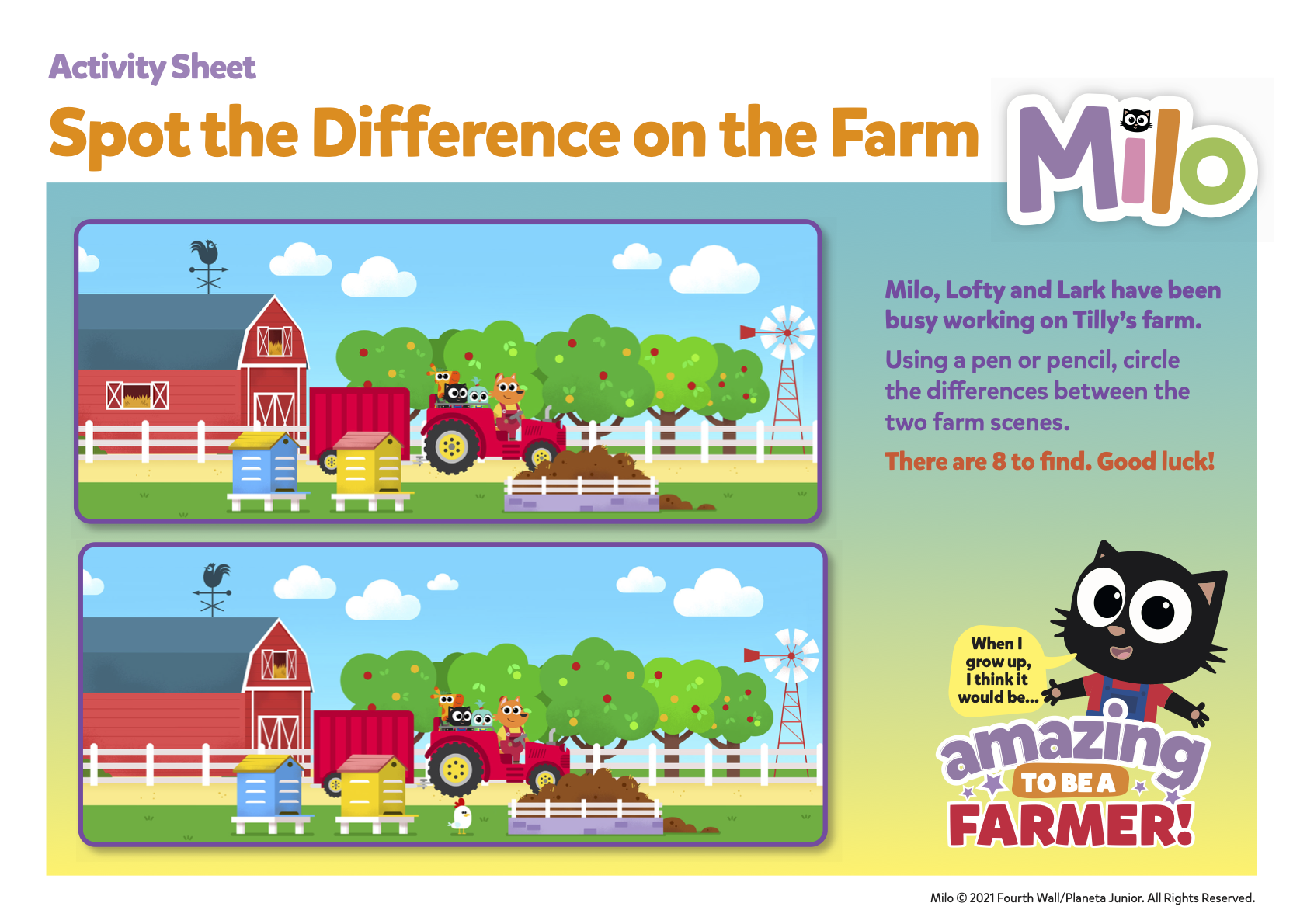Spot The Difference On The Farm